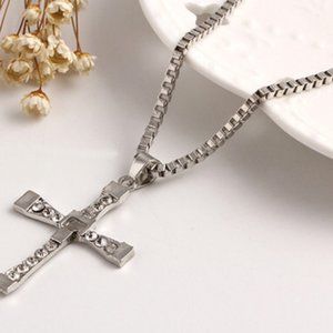 Top Quality Silver Unisex Cross Necklace